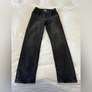 Good American | Women’s SZ 0/25 |Good Classic Black Jeans Clean Hems Skinny Leg